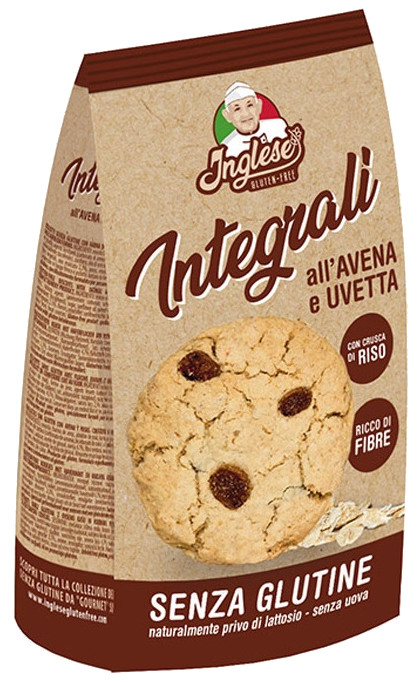 INGLESE Biscotti Integrali Avena e Uvetta 300g