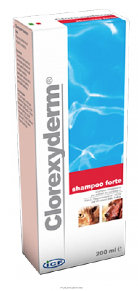 Icf Clorexyderm Shampoo Forte Disinfettante Cani E Gatti 200 Ml