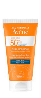 Avène Solare Fluido Viso SPF 50+ Protezione Molto Alta 50 ml