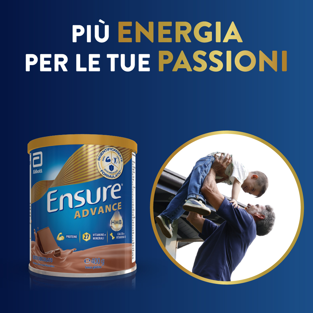 Ensure® Advance Integratore in polvere forza & energia 400g Cioccolato