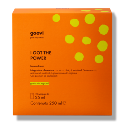 GOOVI I GOT THE POWER Tonico Donna 10 bustine gel 