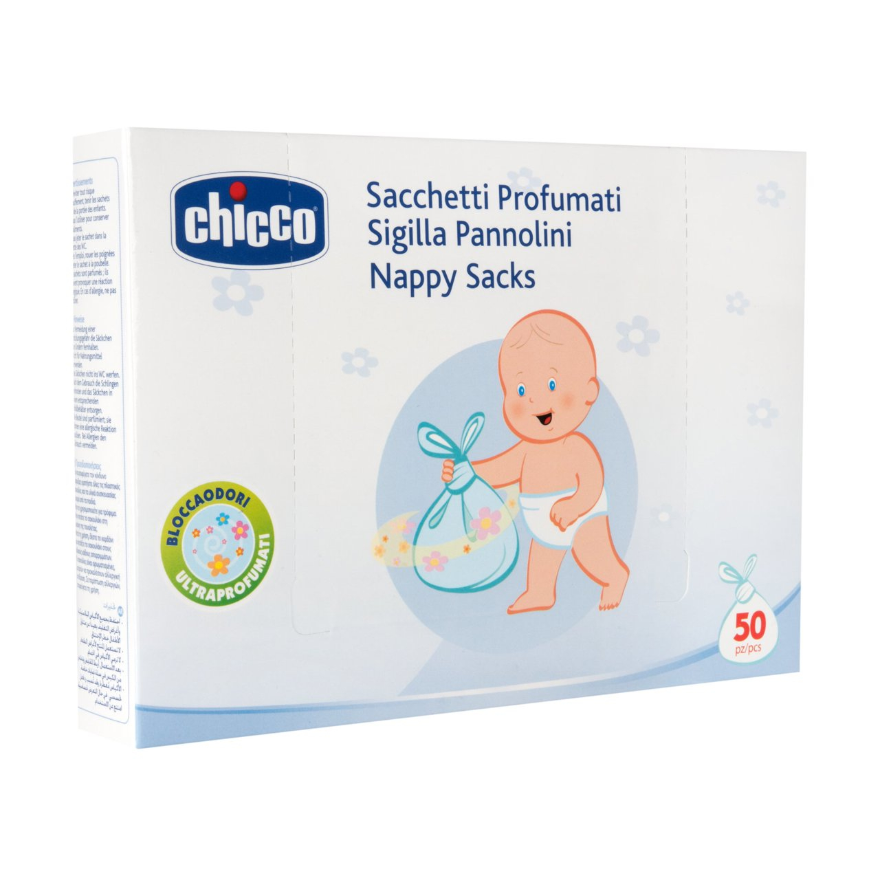 Chicco Sacchetti Profumati Sigilla Pannolini 50 Buste