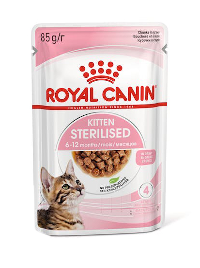 FHN WET KITTEN STERILISED 85G