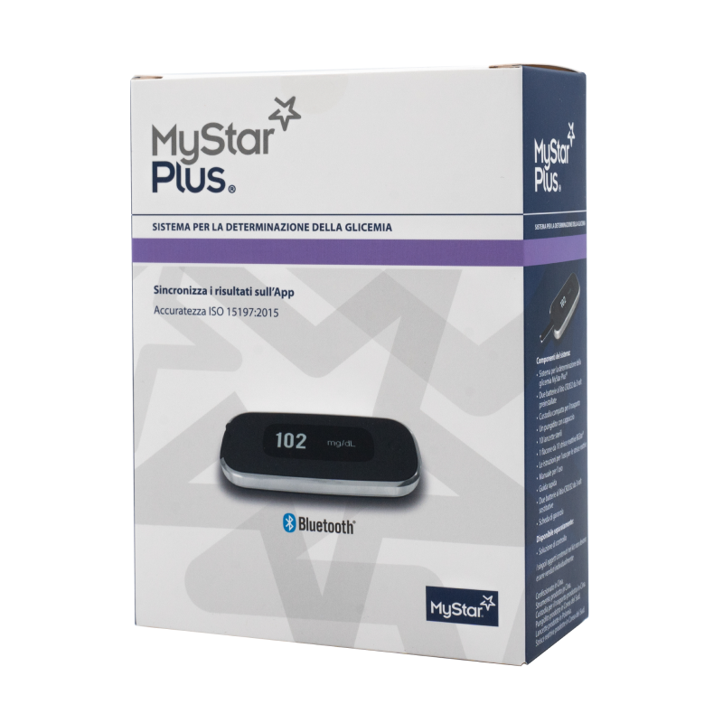 MyStar Plus Kit Glucometro Misuratore Glicemia