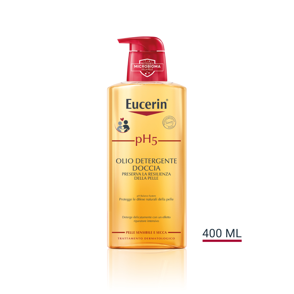 Eucerin Linea Pelle Sensibile pH5 Olio Detergente Doccia Delicato Lenitivo 400ml