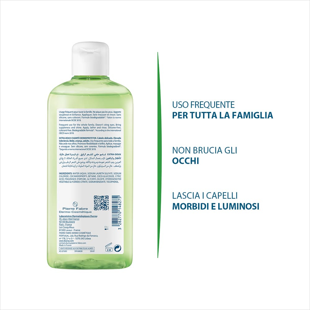 Ducray Extra Delicato Shampoo Capelli Normali e Delicati 200 ml