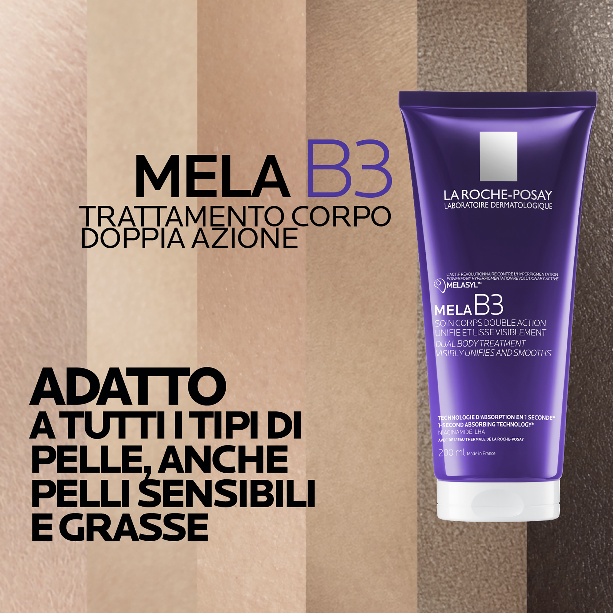 La Roche-Posay Mela B3 - Trattamento Uniformante Levigante Corpo 200 ml