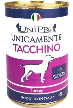 UNIPRO CANE MONOPROTEICO TACCHINO 400GR (lattina)