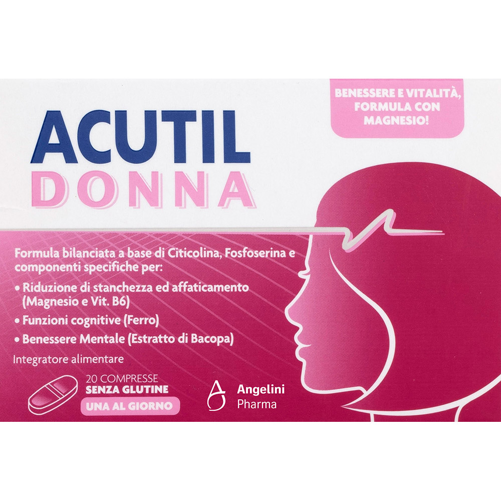 Acutil Donna 20 Compresse - Integratore Per Il Benessere Mentale 