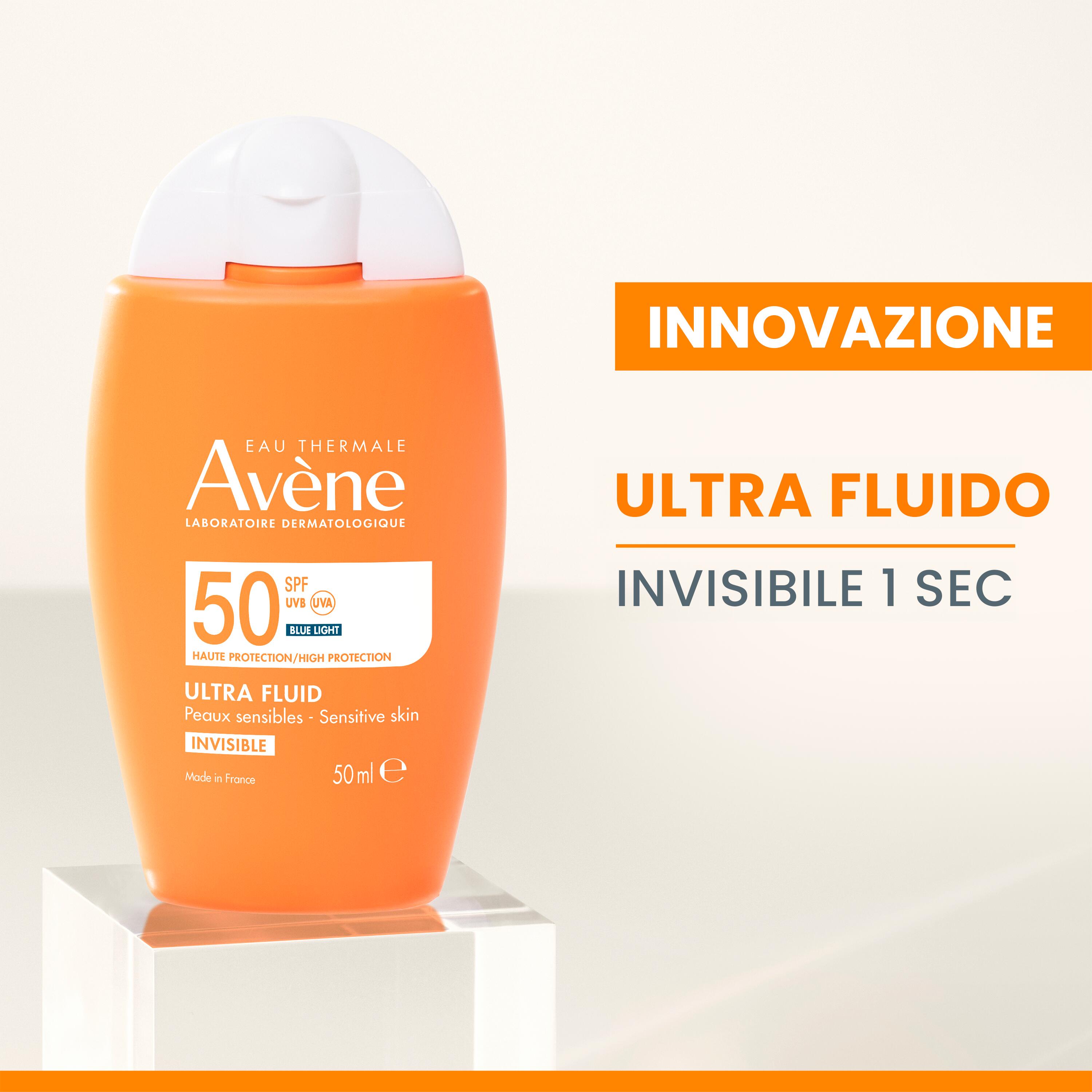 Avène Ultra Fluid Oil Control SPF50 - Protezione Solare Alta Viso 50 ml 