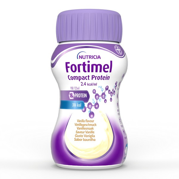 Nutricia Fortimel Compact Protein, Gusto Vaniglia, Ipercalorico e Iperproteico, 4x125ml