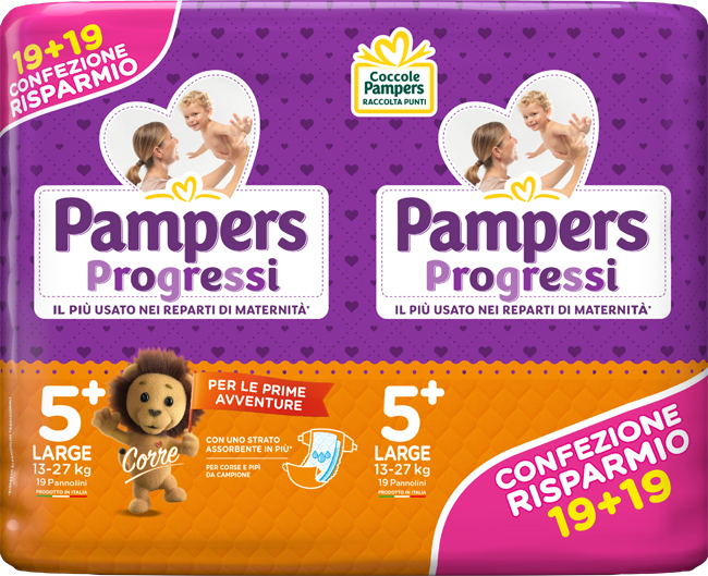PAMPERS PROGRESSI LARG 38PZ 0245