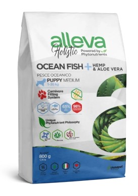 ALLEVA HOLISTIC DOG PUPPY/JUNIOR FISH MEDIUM KG 0.800 - P00222