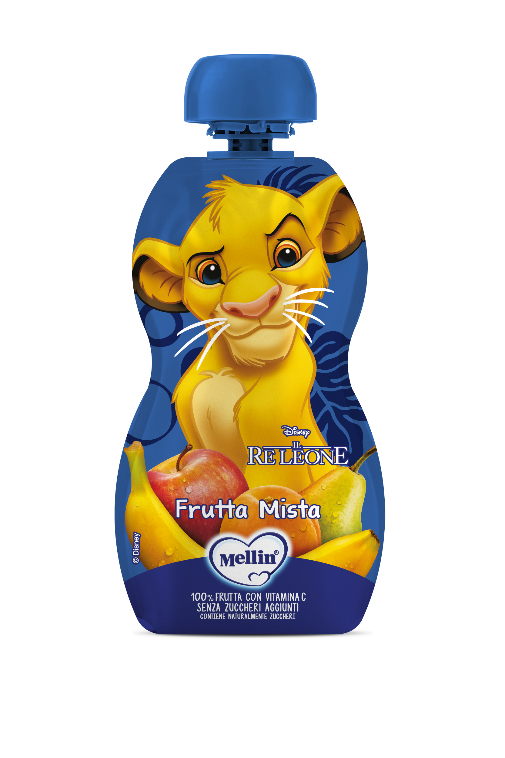 POUCH DISNEY IL RE LEONE FRUIT MIX  - Merenda a base di mix di frutta indicata dal nono mese compiuto - 110G