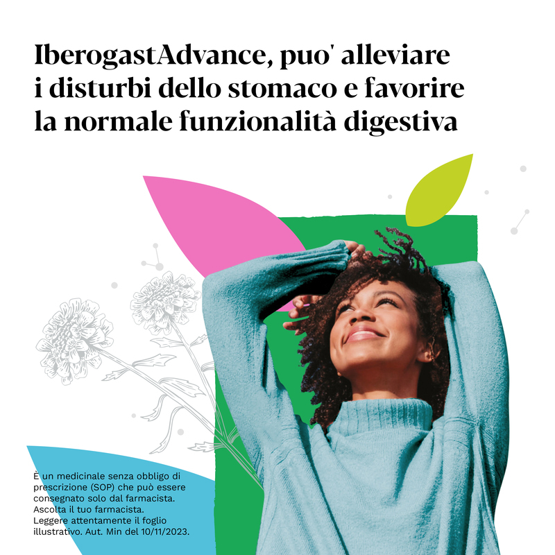 Iberogast Advance Medicinale Fitoterapico Per Il Trattamento Della Dispepsia Funzionale e Disturbi Gastrointestinali come Mal Di Stomaco, Gocce Orali, 100 ml