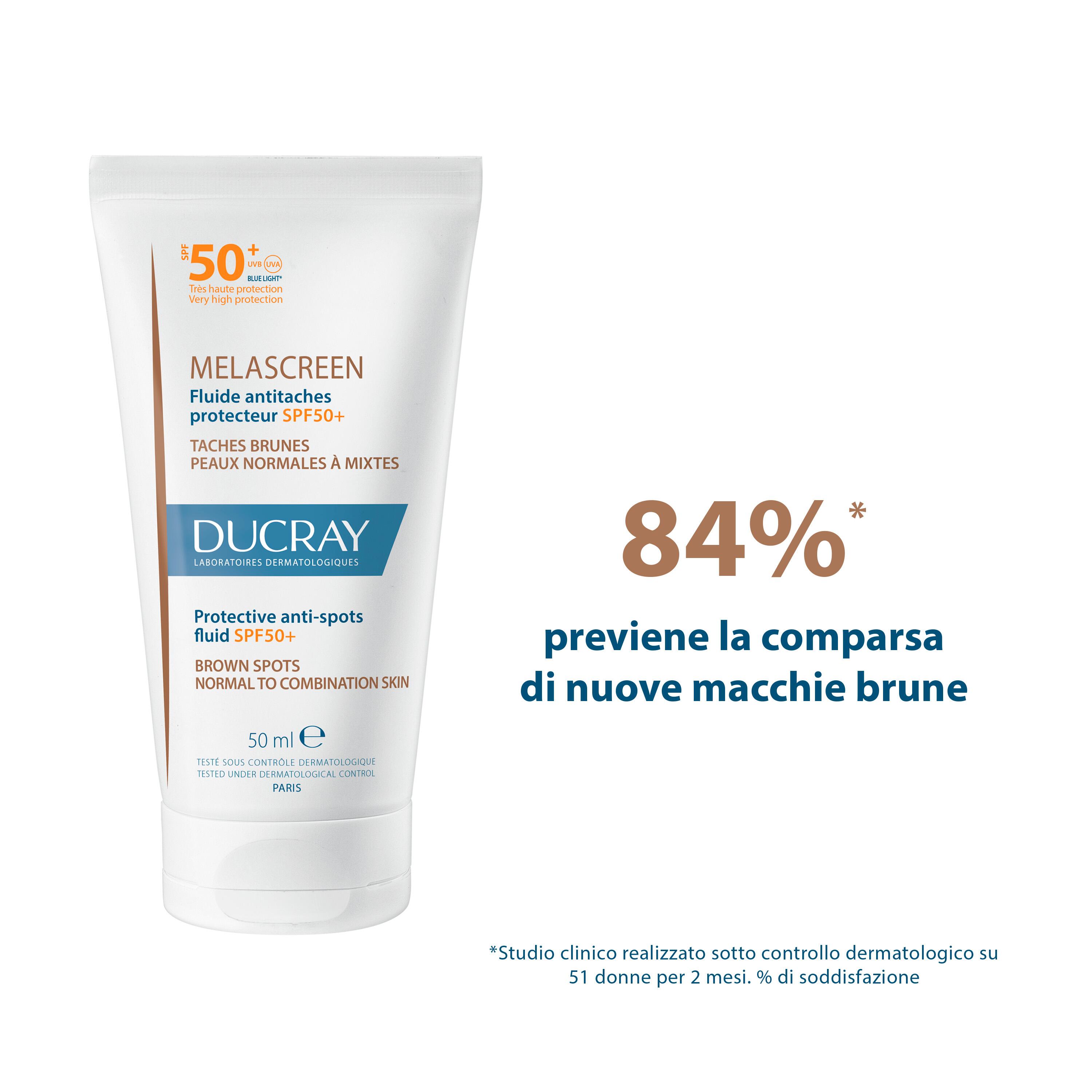 Ducray Melascreen - Fluido Anti-Macchie Protettivo SPF50+ Viso 50 ml