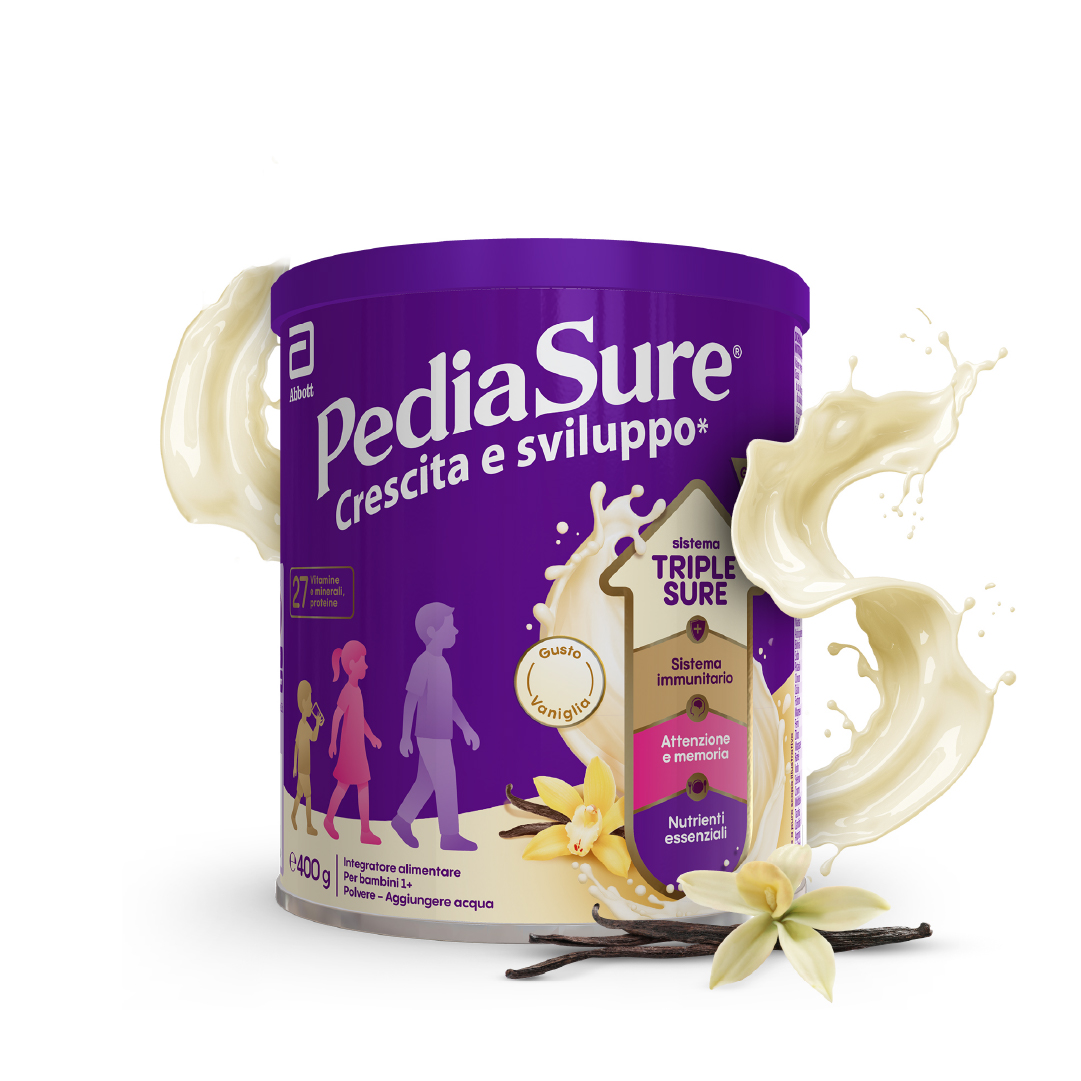 PediaSure Crescita E Sviluppo Gusto Vaniglia 400 g - Integratore Multivitaminico Per Bambini