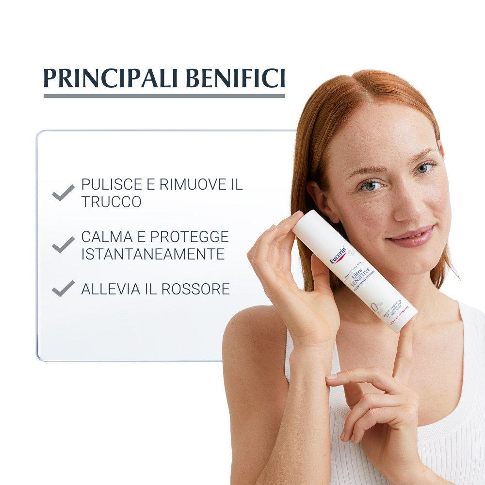 Eucerin UltraSensitive Lozione Detergente Anti-rossore 100 ml