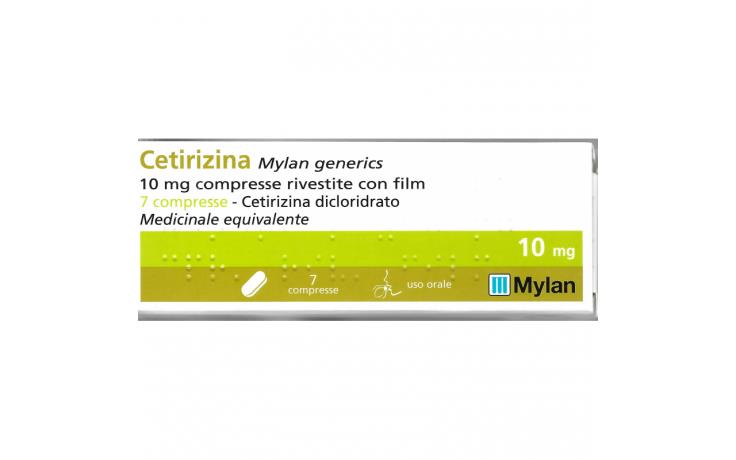 Cetirizina Mylan 7 Compresse Rivestite 10mg