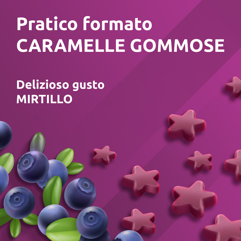 Supradyn Ricarica Notturna 120 Caramelle Gommose - Integratore Per Il Sonno Gusto Mirtillo