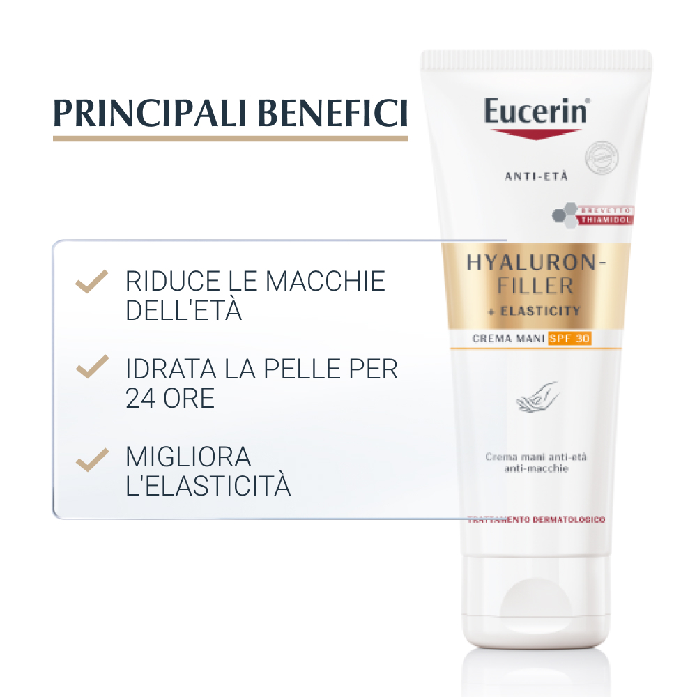Eucerin Hyal-Filler Elasticity Crema Mani Anti-Macchie SPF30