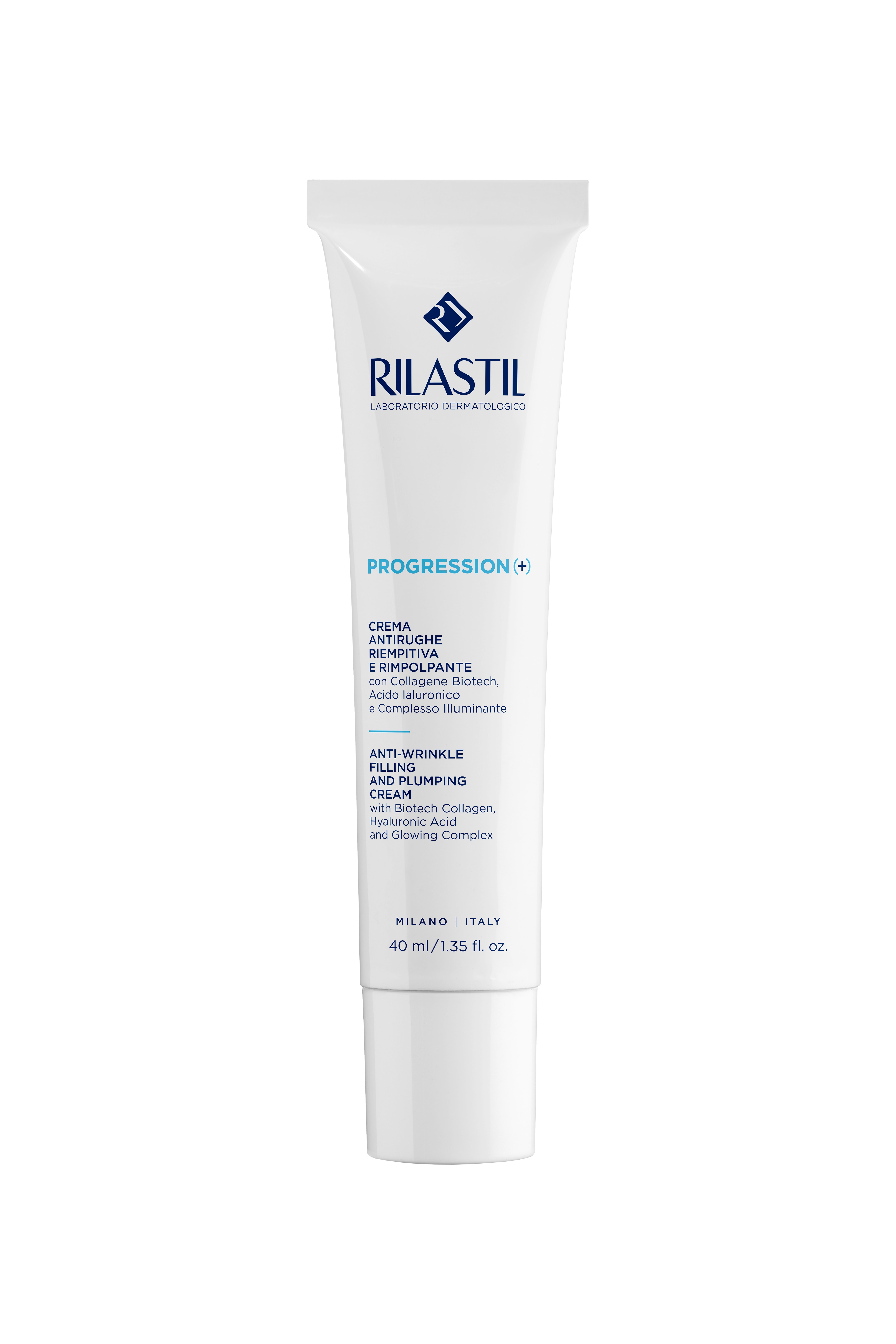 Rilastil Progression(+) - Crema Antirughe, Riempitiva E Rimpolpante 40 ml