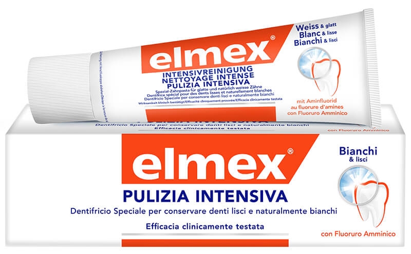 Elmex Pulizia Intensiva Dentifricio Sbiancante Denti Bianchi 50 ml