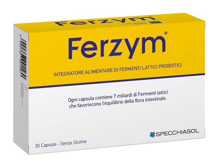 Specchiasol Ferzym Integratore Fermenti Lattici 30 Capsule -SCADENZA 31 MARZO 2026