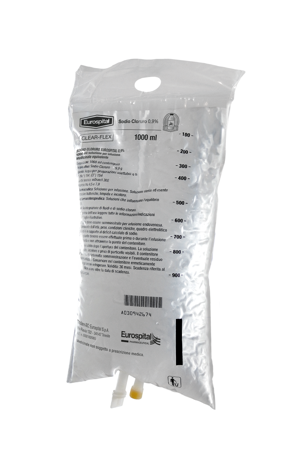 SODIO CLORURO*0,9% 1000ML SACCA