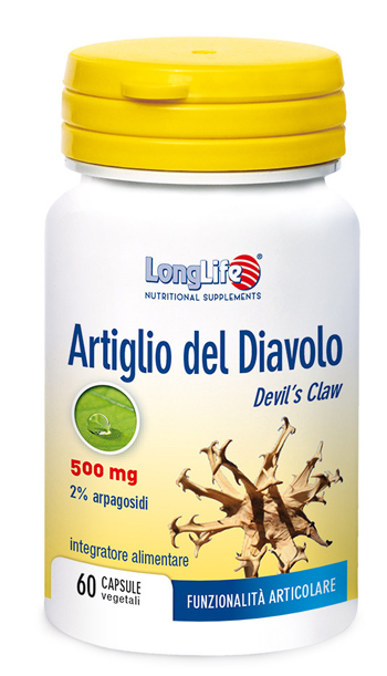 LongLife Artiglio del Diavolo 2% Integratore Funzionalità Articolare 60 Capsule