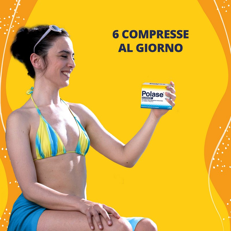 Polase Classico Magnesio e Potassio Integratore Alimentare Sali Minerali senza zucchero 60+60 compresse