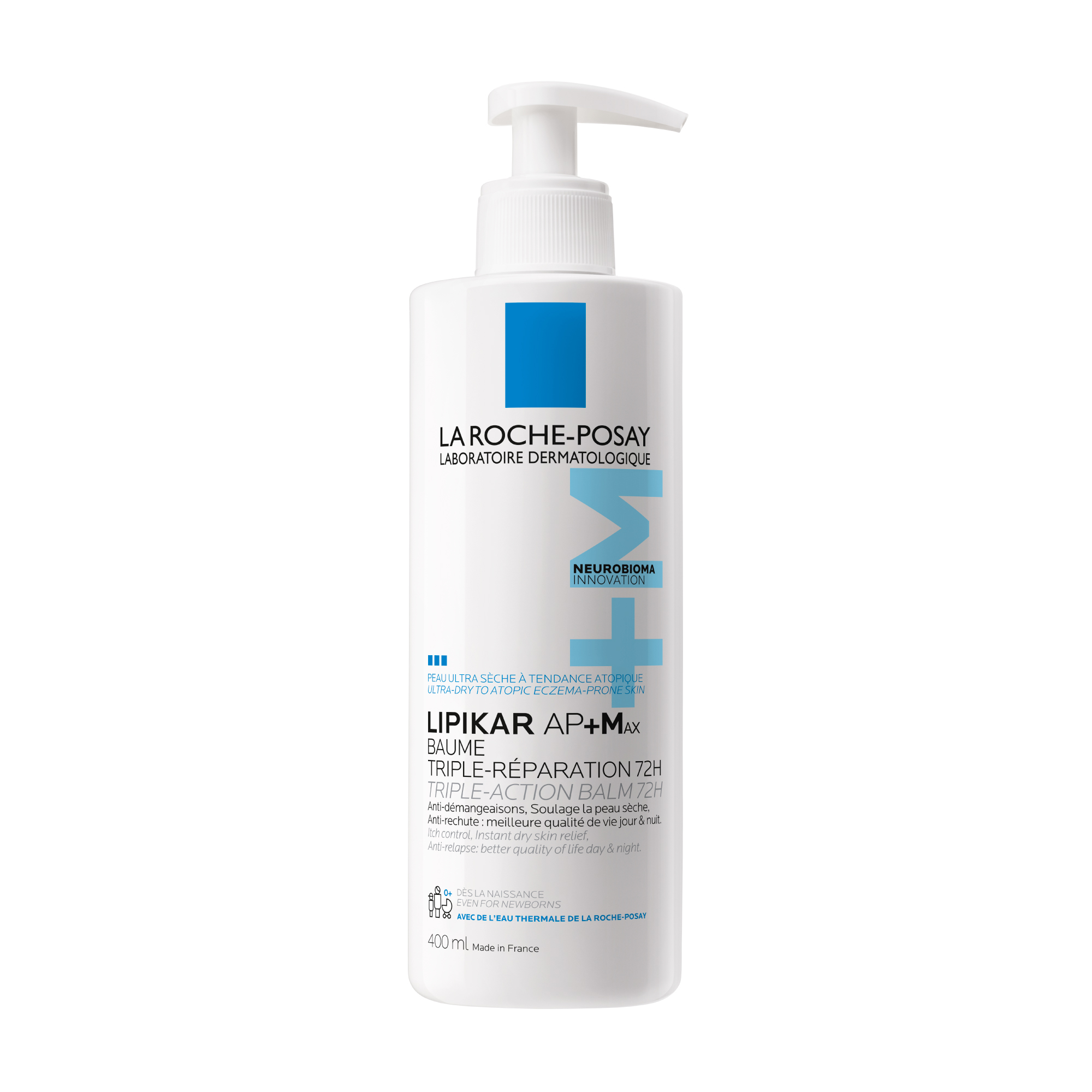 La Roche-Posay Lipikar Baume AP+MAX - Balsamo Relipidante Per Pelle Secca 400 ml