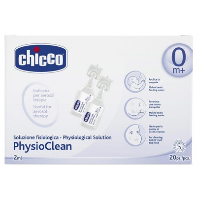 Chicco Physioclean - Soluzione Fisiologica Aerosol - 20 Flaconcini 2 mL