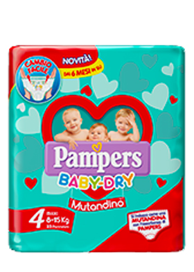 Pampers Baby Dry Mutandina taglia 4 Maxi 8-15kg 16 pezzi
