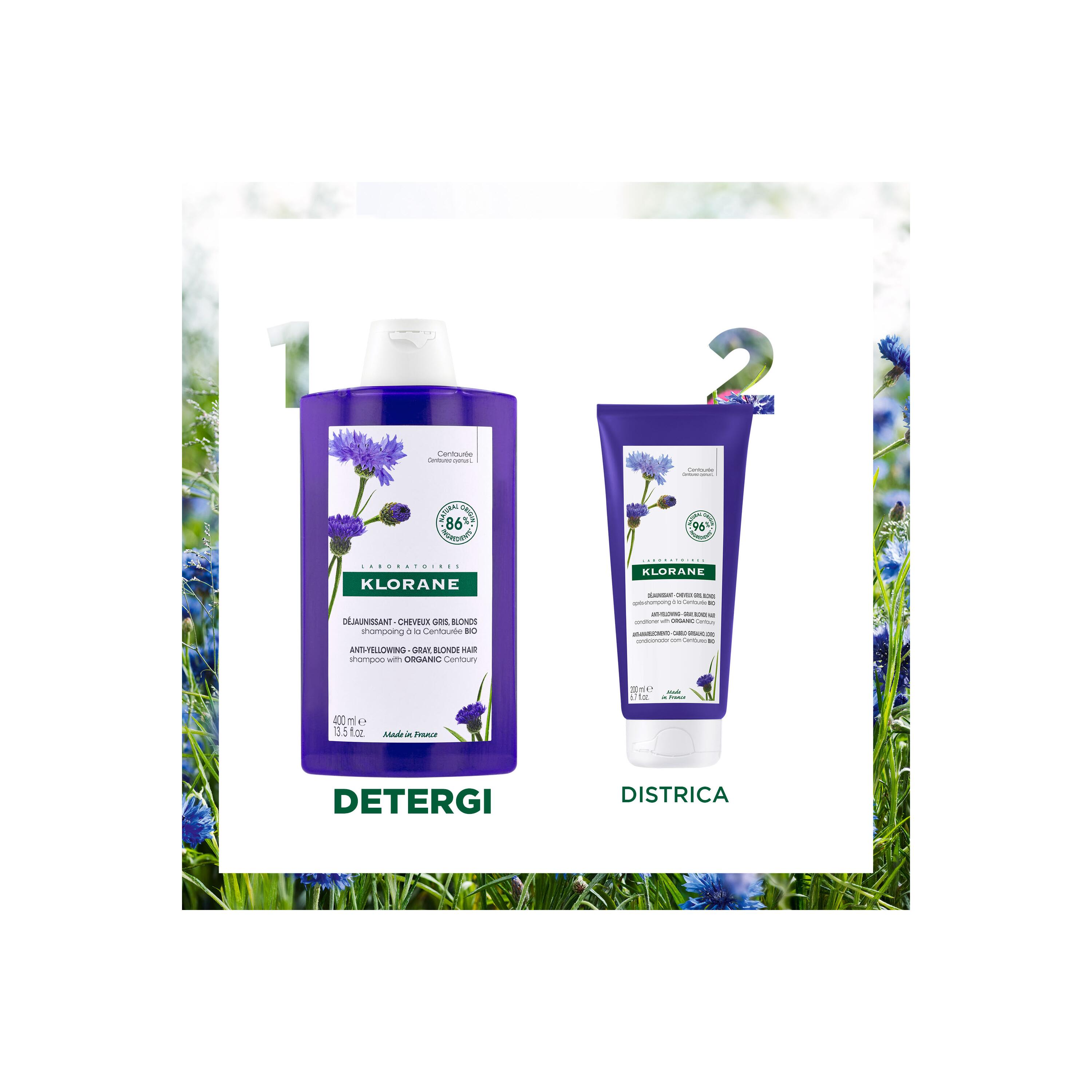 Klorane - Shampoo Neutralizzante & Ravvivante Alla Centaurea 200 ml