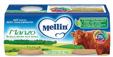 Mellin Omogeneizzato Di Manzo 2 x 80 g