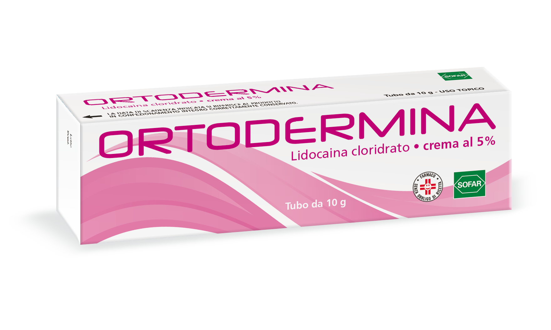 Ortodermina Crema 5% Lidocaina Anestetico 10 g