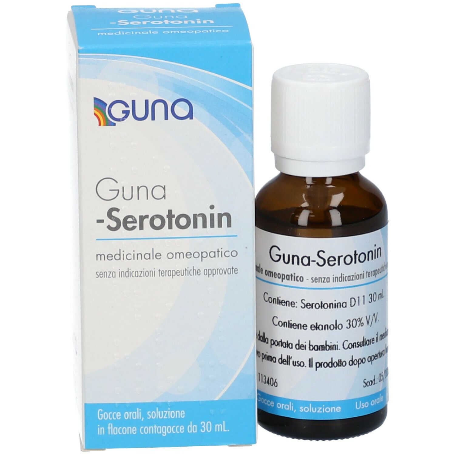 GUNA SEROTONIN D11 Gocce 30ML (sostituisce ufficialmente Guna Serotonin D6  Gocce 30 ml)