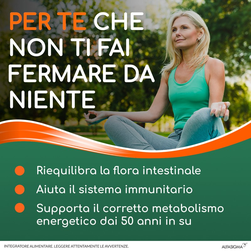 Yovis Rigenera, Probiotici per il Benessere Intestinale dai 50 anni, 25 Miliardi di Fermenti Lattici Vivi con Calcio e Vitamina B12, 10 Bustine