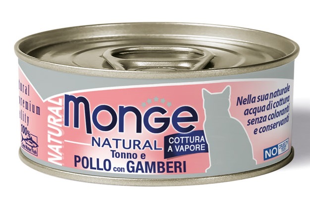 MONGE NATURAL POLLO C/GAMBERET