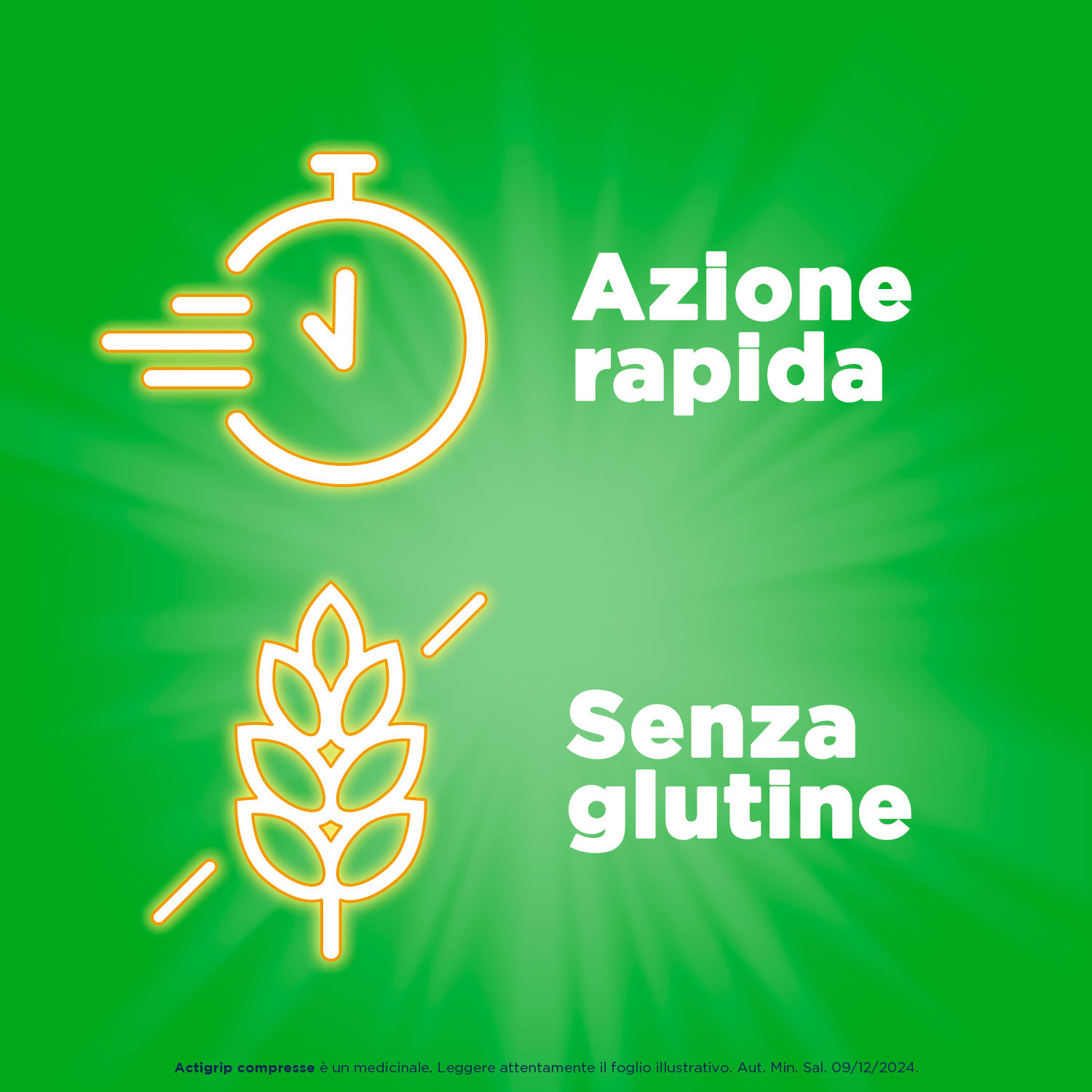 Actigrip 12 Compresse per Raffreddore Cefalea Mal di testa Febbre e Influenza
