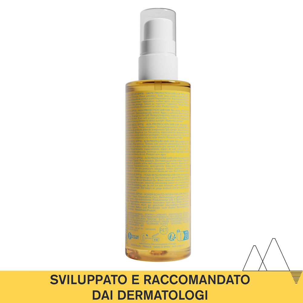 Uriage Bariésun Olio Solare Secco SPF 30 Protezione Corpo e Capelli 200 ml