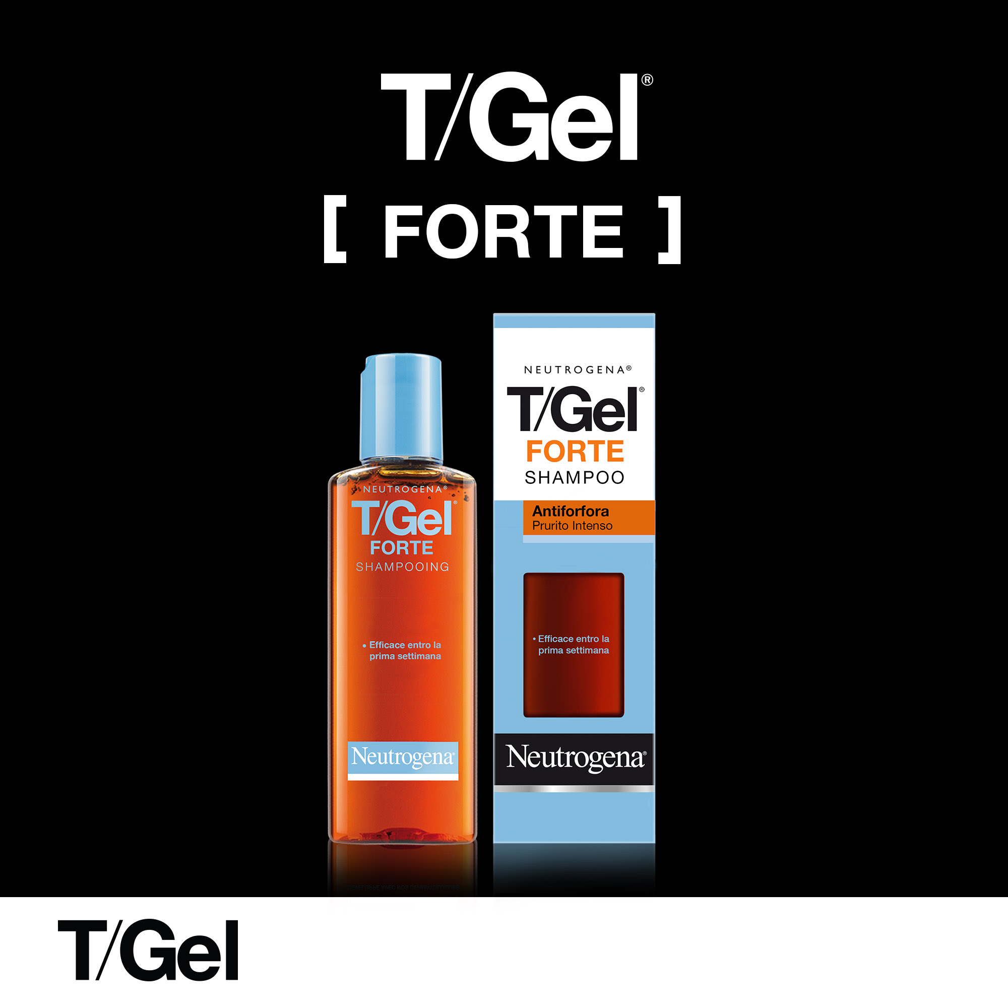 Neutrogena Shampoo Antiforfora T/Gel Forte Prurito Intenso 150 ml, Shampoo uomo per forfora secca