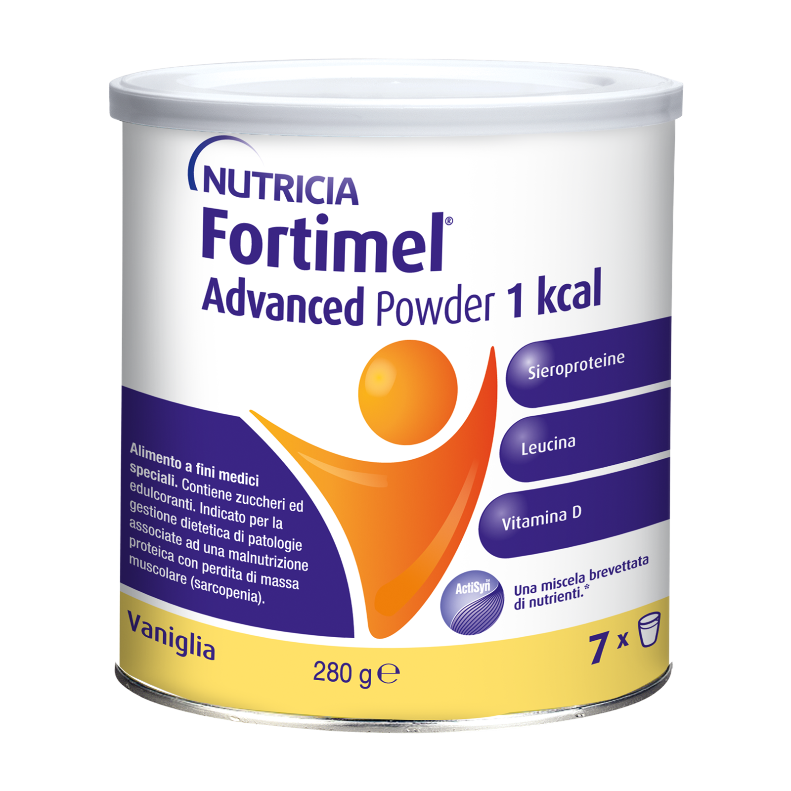 Nutricia Fortimel Advanced Powder, Vaniglia, Iperproteico, 280g