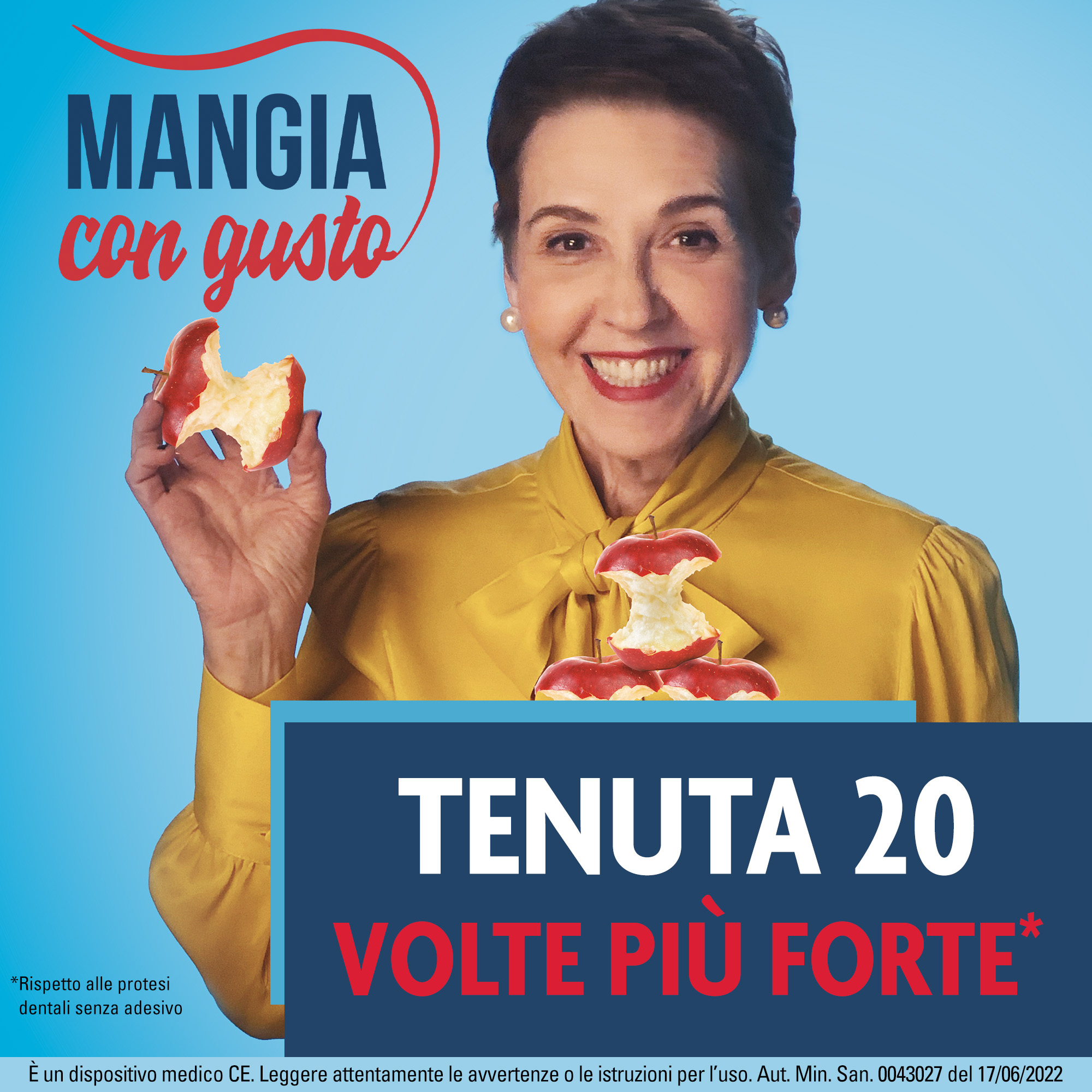 Algasiv Adesivo per Protesi Superiore 15 pezzi