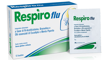 Respiro Flu Integratore Benessere Respiratorio 12 Bustine