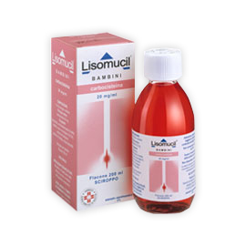 Lisomucil Bambini 100 mg/5 ml Carbocisteina Sciroppo Tosse Grassa 200 ml