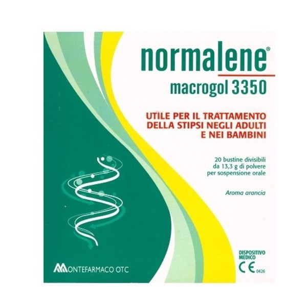 Normalene Macrogol 3350 Integratore Contro Stipsi 20 Bustine