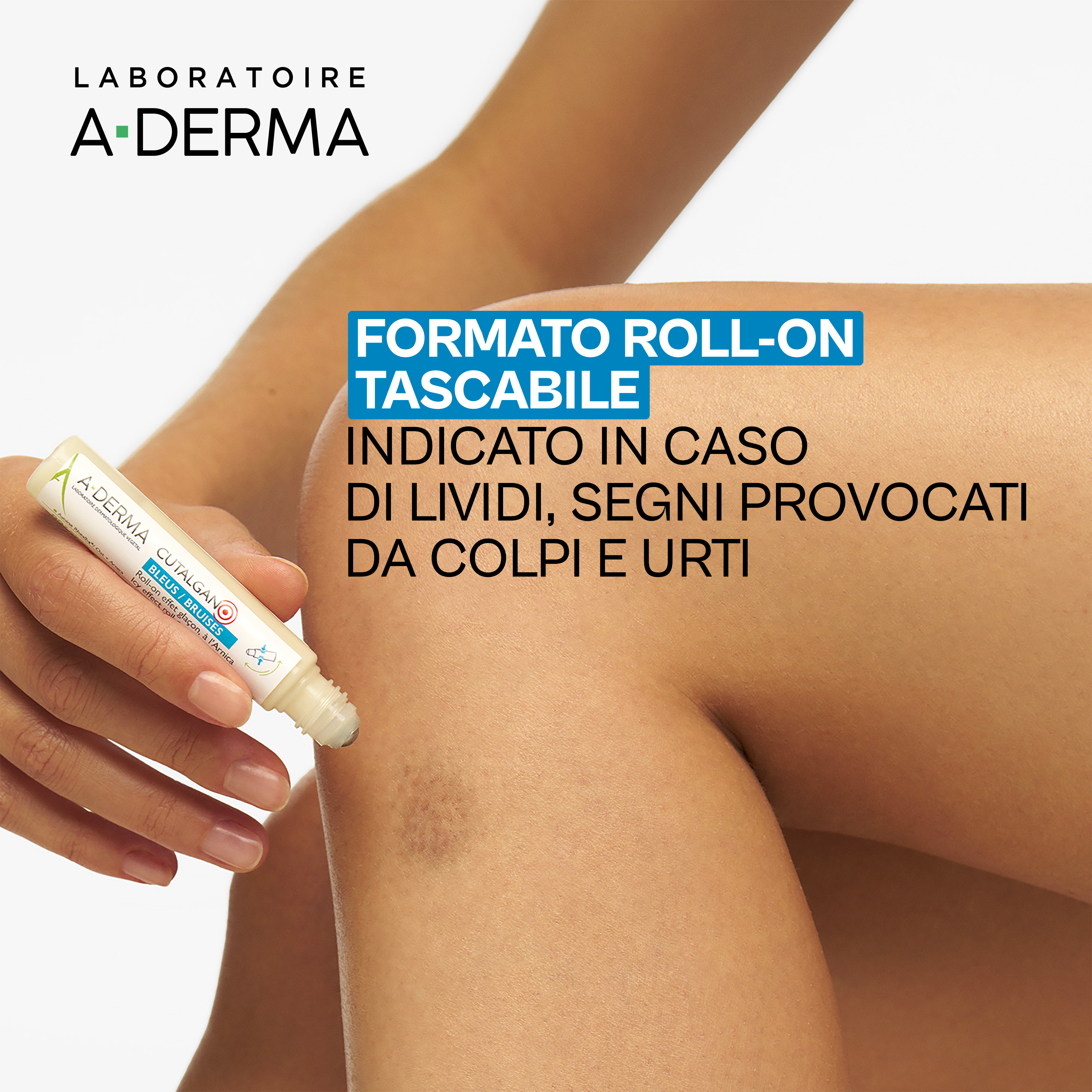 A-Derma Cutalgan - Roll-On Effetto Ghiaccio Con Arnica 10 ml