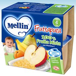 Mellin Fruttapura Frutta Mista 4 x 100 g